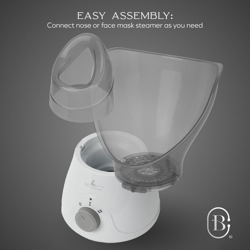 Bella Ciao Gentle Face Steamer for Facial Deep Cleaning, 11-PC | Facial Steamer for Proactive Acne Treatment Unclogs Pores & Treats Allergies | Facial Skin Care Products Includes Needles & Tweezers - Image 4